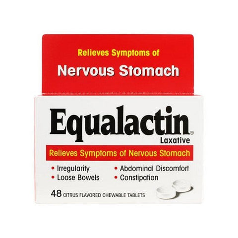 Equalactin, Laxative Chewable Tablets Citrus Flavored, 48 Count