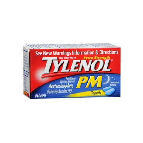 Tylenol, Pm Extra Strength Caplets, 24 tabs Tylenol