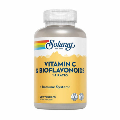 Solaray, Vitamin C Plus Bioflavanoids, 250 Caps Solaray