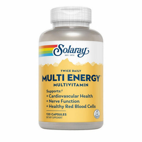Solaray, Twice Daily Multi Energy, 120 Caps Solaray
