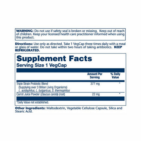 Solaray, Acidophilus, 3 Billion, 120 Caps Solaray
