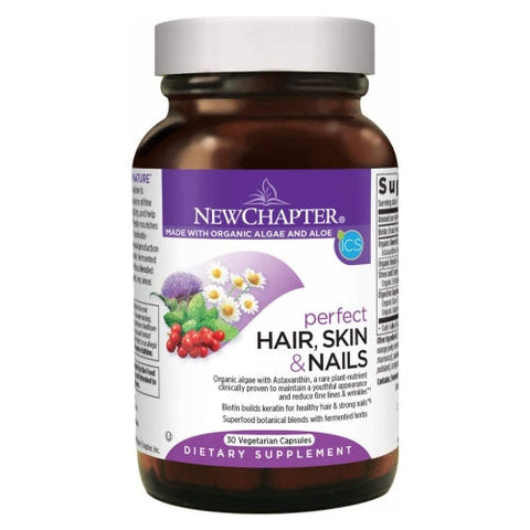 New Chapter, Hair Skin And Nails Fermented Biotin And Beauty Herbs, 30 Veg Caps New Chapter
