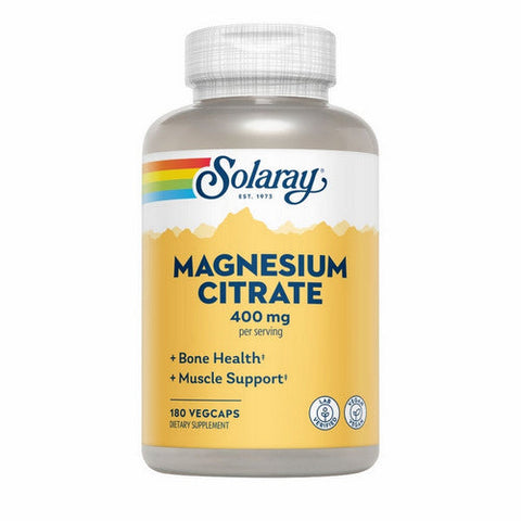 Solaray, Magnesium Citrate, 133 Mg, 180 Veg Caps Solaray