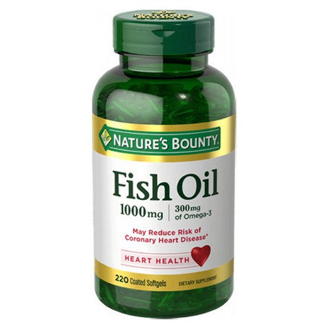Nature's Bounty, Fish Oil, 1000 mg, 12 X 220 Softgels Nature's Bounty