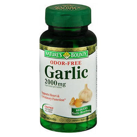 Nature's Bounty, Nature's Bounty Odor Free Garlic, 2000 mg, 24 X 120 Tabs Nature's Bounty