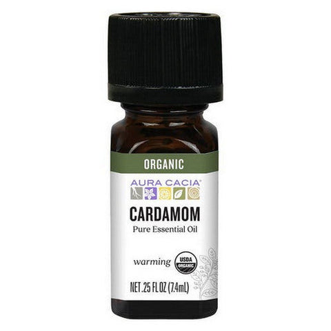 Aura Cacia, Organic Essential Oil, Cardamom .25Oz Aura Cacia