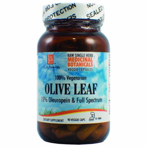 L. A .Naturals, Olive Leaf Raw Formula, 90 Veg Caps L. A .Naturals