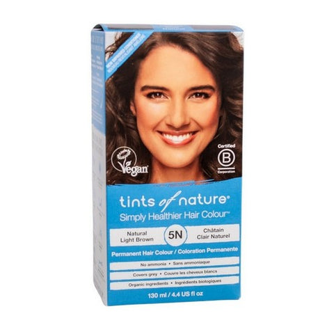 Tints of Nature, Permanent Hair Colour 5N Natural Light Brown, 5N Natural Light Brown 4.4 Oz Tints of Nature