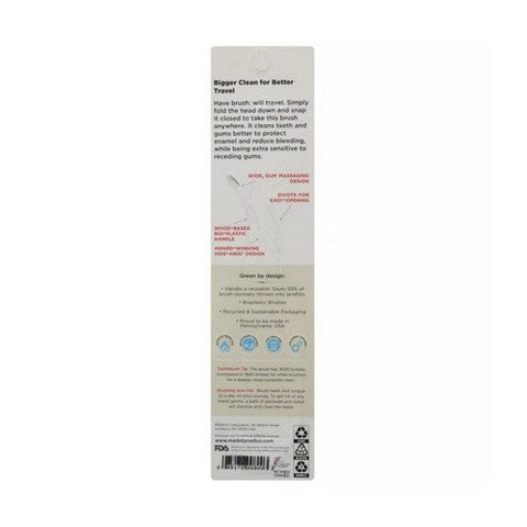 Radius, Tour Travel Toothbrush with Replaceable Head Soft, 1 Count