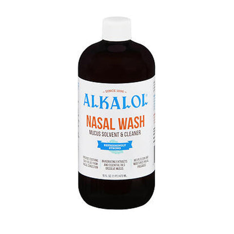 Alkalol, Nasal Wash Mucus Solvent And Cleaner, 16 Oz Alkalol