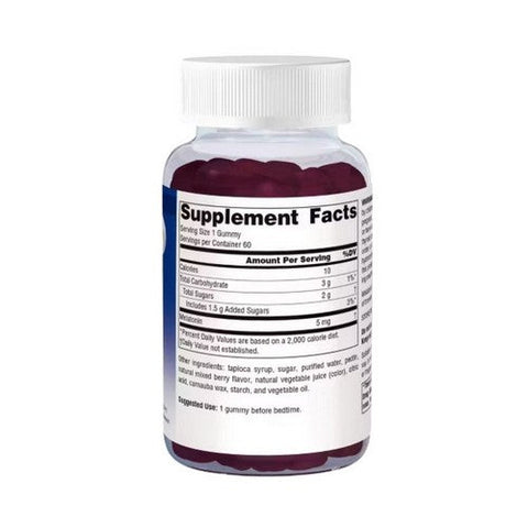 Source Naturals, Sleep Science Melatonin Mixed Berry, 5mg 60 Gummies Source Naturals