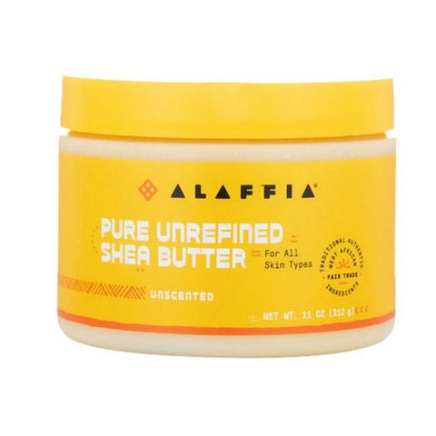 Alaffia, Unrefined Shea Butter Unscented, 11 Oz Alaffia
