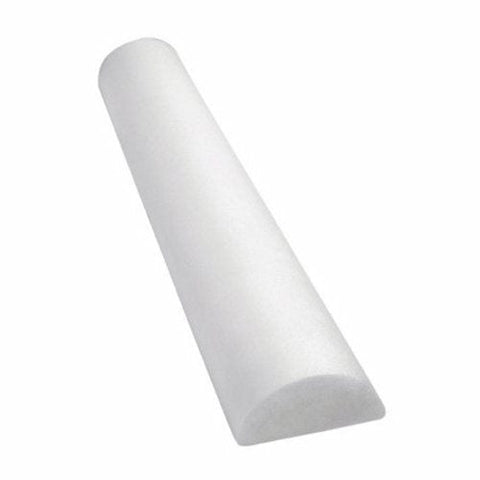 Fabrication Enterprises, Half-Round Therapy Foam Roller White Polyethylene Foam 6 X 36 Inch 30-2340, Count of 1 Fabrication Enterprises