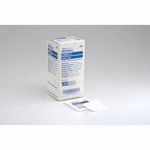 Cardinal, Gauze Sponge Curity Gauze 12-Ply 2 X 2 Inch Square Sterile, Case Of 24