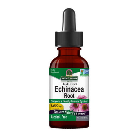 Nature's Answer, Echinacea Root Fluid Extract Alcohol-Free, 1000 Mg, 1 Oz Nature's Answer