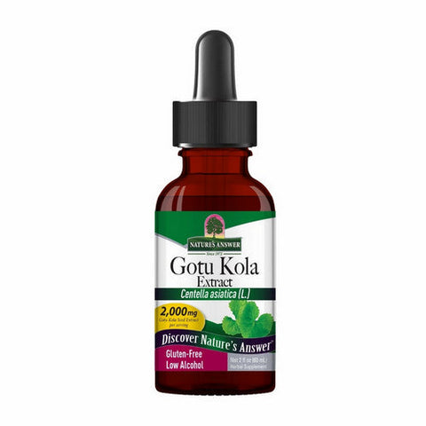 Nature's Answer, Gotu Kola Extract Low Alcohol, 2000 Mg, 2 Oz Nature's Answer