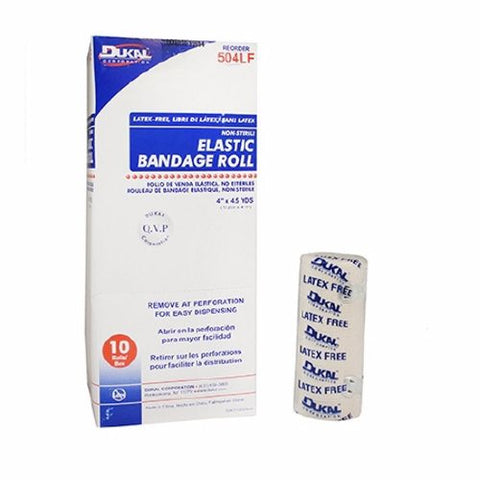 Dukal, Elastic Bandage 4 Inch X 4-1/2 Yard NonSterile, 1 Roll Dukal