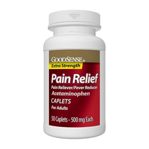 Good Sense, Extra Strength Pain Relief Acetaminophen, 500 Mg, 50 Caplets Good Sense