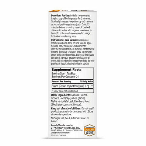 21st Century, Herbal Slimming Tea Orange Spice, 24 Bags
