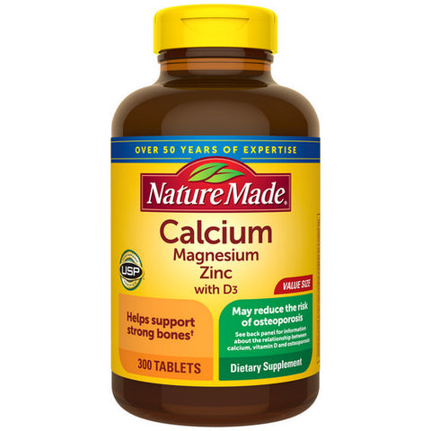 Calcium Magnesium Zinc With Vitamin D3 300 Tabs by Nature Made