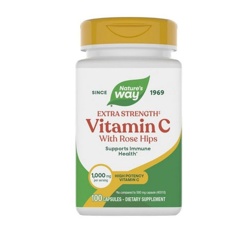 Vitamin C with Rose Hips Extra Strength 100 Caps by Nature's Way