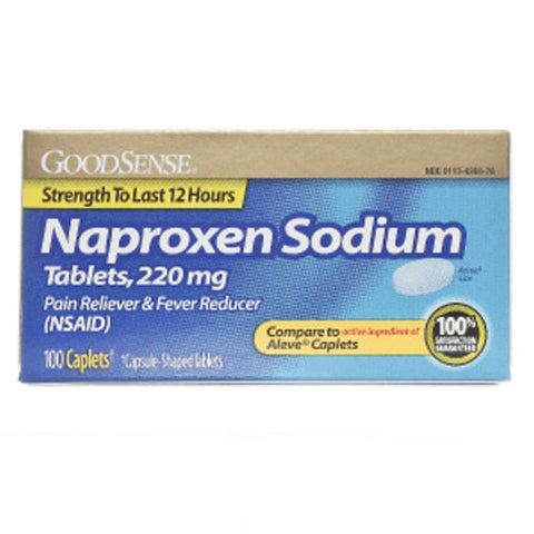 Good Sense, Naproxen Sodium Tablets, 220 MG, 100 Caps Good Sense