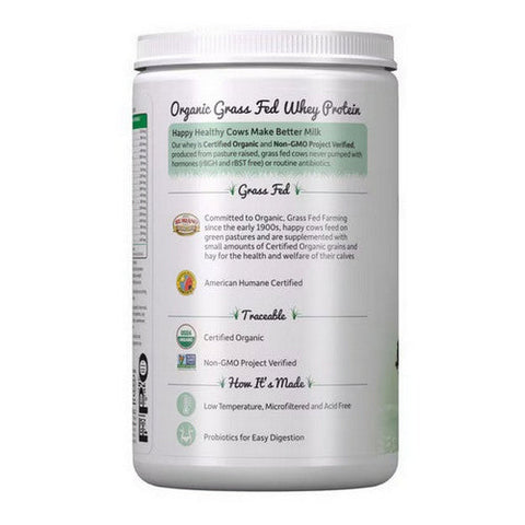 Garden of Life, Organic Whey Protein Grass fed Powder, Chocolate, 13.96 Oz Garden of Life