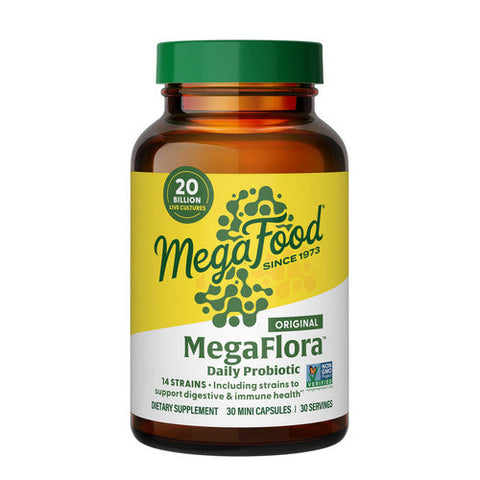 MegaFood, Megaflora Probiotic Original, 30 Caps MegaFood