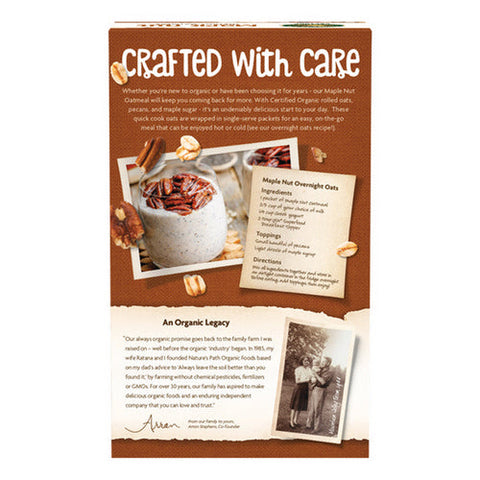 Natures Path, Organic Maple Nut Instant Oatmeal, 14 Oz(Case Of 6) Natures Path