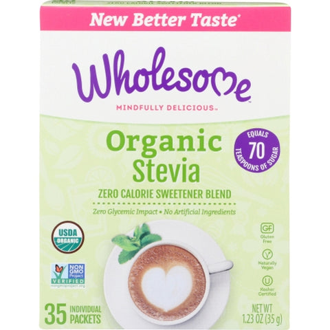 Sweetener Stevia 35Pk Org Case of 6 X 1.23 Oz by Wholesome