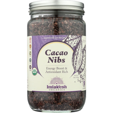Imlakesh Organics, Nibs Cacao Org, 16 Oz(Case Of 6) Imlakesh Organics