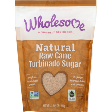 Sugar Cane Raw Ftc Case of 12 X 24 Oz by Wholesome