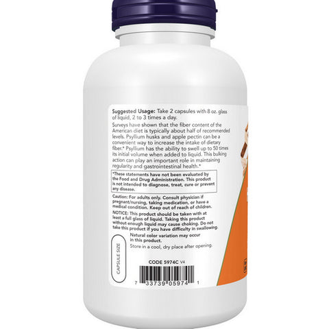 Now Foods, Psyllium Husk, 700 mg, 360 Veg Caps Now Foods