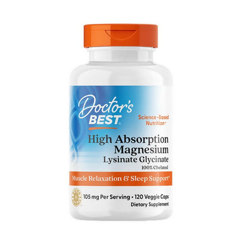 Doctors Best, High Absorption Magnesium, 52.5 Mg, 120 Veggie Caps Doctors Best
