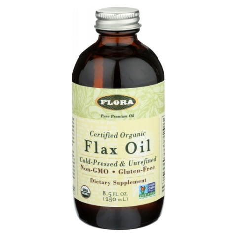 Flora, Organic Flax Oil, 8.5 Oz Flora
