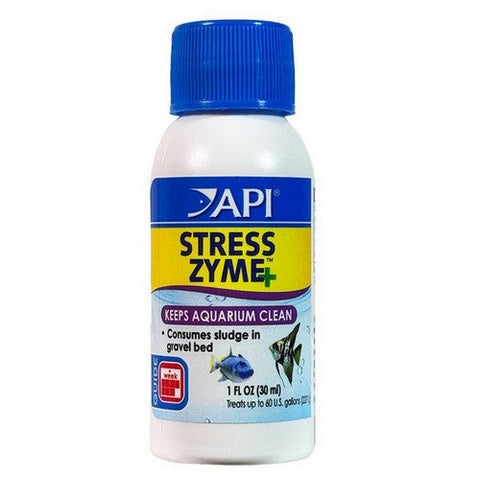 API, Stress Zyme Plus Aquarium Cleaning Solution, 1 Oz (Case Of 12)