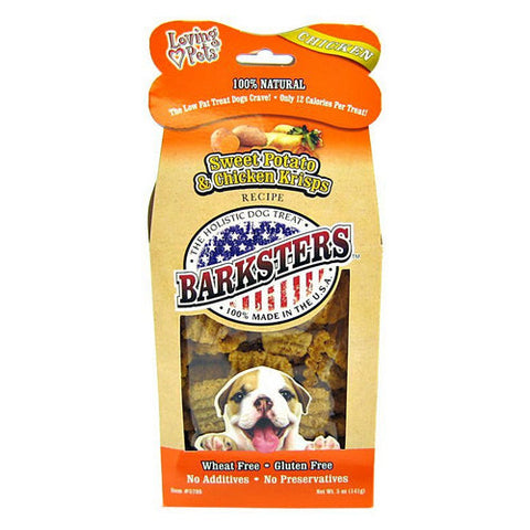 Loving Pets, Barksters Sweet Potato & Chicken Krisps, 5 oz Loving Pets