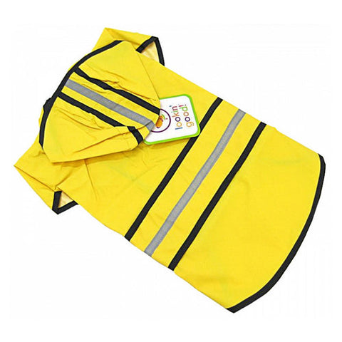 Fashion Pet, Rainy Day Dog Slicker - Yellow, Medium(14"-19" From Neck Base to Tail) Fashion Pet
