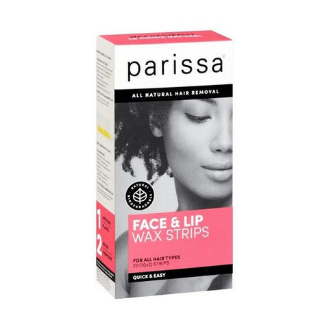 Parissa, Wax Strips Face And Lip, 20 Count