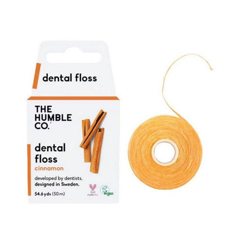 The Humble Co, Dental Floss Cinnamon 50 M, 54.6 Yards The Humble Co