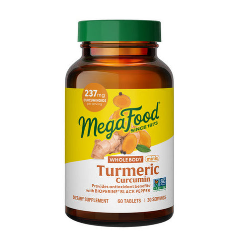 MegaFood, Turmeric Curcumin Minis Whole Body, 60 Tabs MegaFood