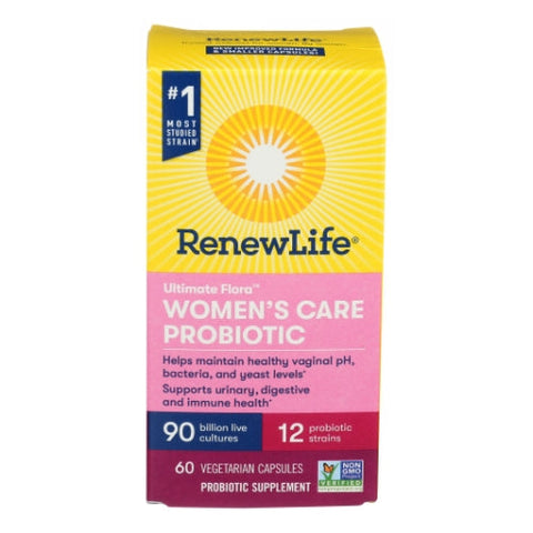 Renew Life, Ultimate Flora Women's Care Probiotic 90 Billion, 60 Capsules Renew Life