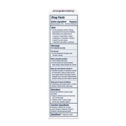 Aquaphor, 1% Hydrocortisone Itch Relief Ointment, 1 Count
