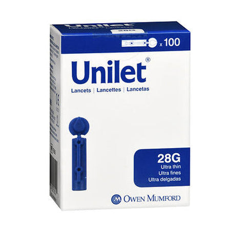 Unistik 3, Lancets 28 Gauge Ultra Thin, 100 Count Unistik 3
