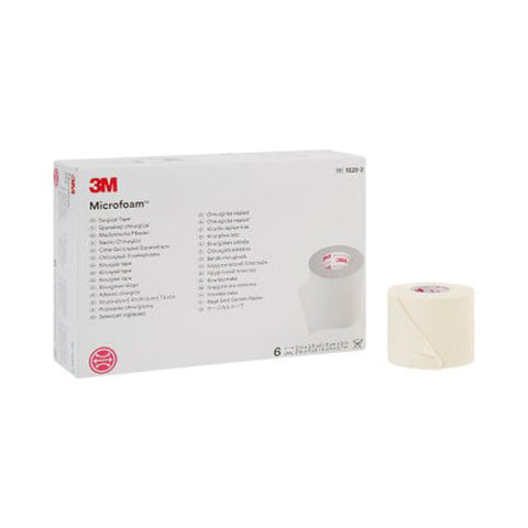 3M, Microfoam Foam / Acrylic Adhesive Medical Tape 2 Inch x 5-1/2 Yard White, 1 Roll 3M