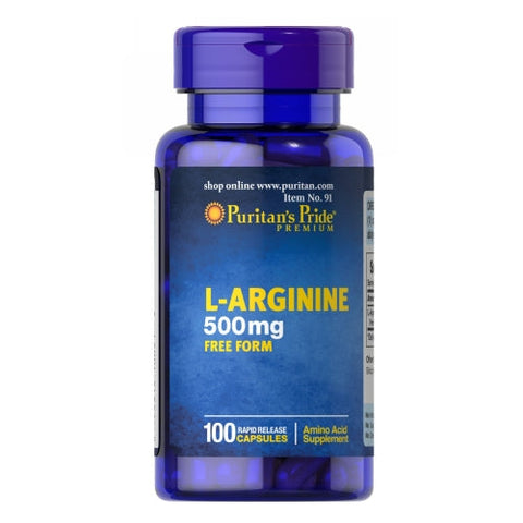 Puritan's Pride, L-Arginine, 500 mg, 100 Caps Puritan's Pride