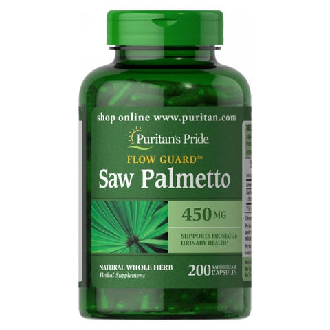 Puritan's Pride, Saw Palmetto, 450 mg, 200 Capsules Puritan's Pride