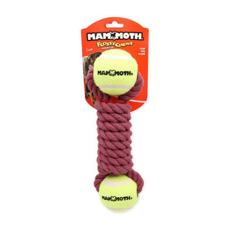 Mammoth Pet Products, Mammoth Pet Products Twister Bone w/2 Tennis Balls Dog Toy, Purple, 1 Each/LG, 12 in Mammoth Pet Products
