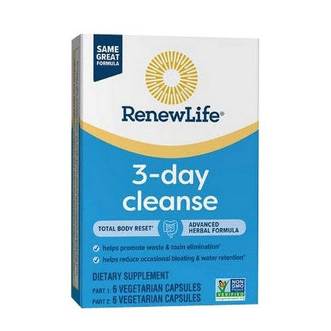 Renew Life, 3-Day Cleanse, 12 Capsules Renew Life