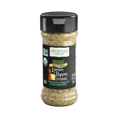 Frontier Coop, Organic Salt Free Lemon Pepper Seasoning, 2.5 Oz Frontier Coop
